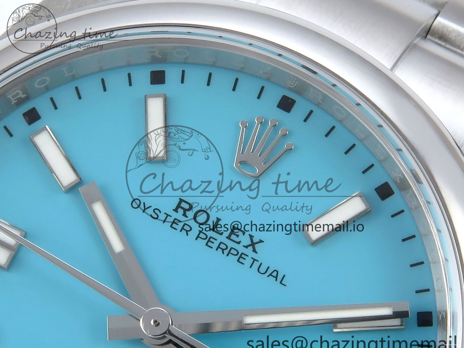 0115 Oyster Perpetual 124300 41mm EWEF Best Edition 904L Steel Tiffany Blue Dial A Upgraded 771